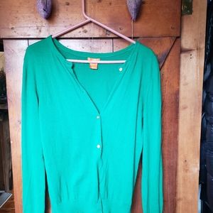 Joe Fresh green cardigan